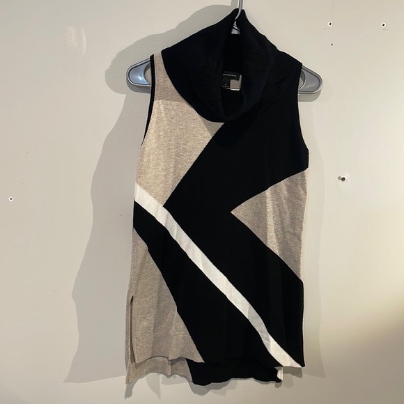 I.N.C. Cowl Neck Sleeveless Asymmetric Hem Tunic Sweater in Sz Medium - Picture 1 of 9